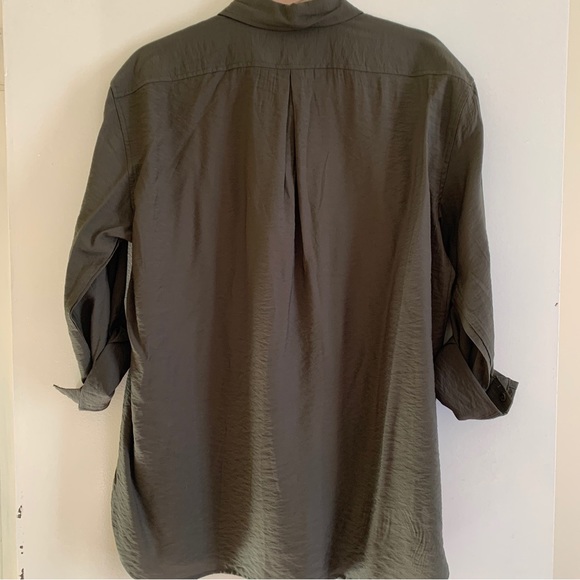Banana Republic Factory Women’s Utility Shirt Green Size Small EUC - Picture 6 of 8
